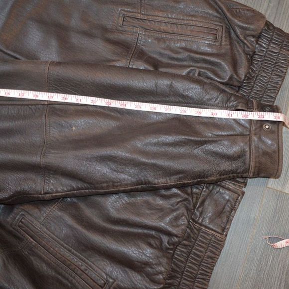 Saxony Collection Genuine Leather 2XT BIG Super Soft Bomber Jacket - Picture 7 of 12